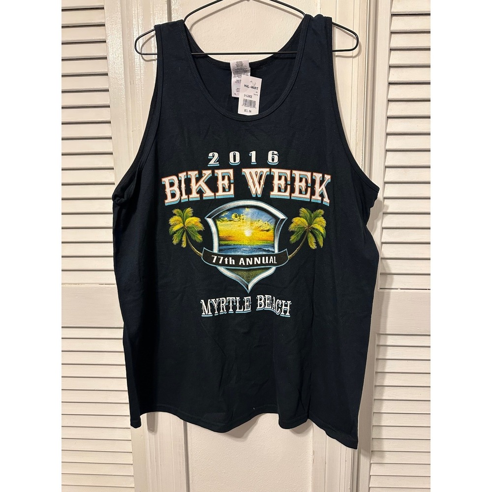 Harley-Davidson 2016 Bike Week Myrtle Beach Graphic Tank Top Black XL NWT